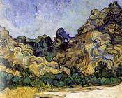 文森特 威廉 梵高 : 有小屋的山